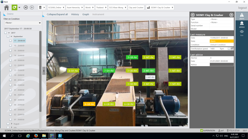 monitoreo en linea en motores