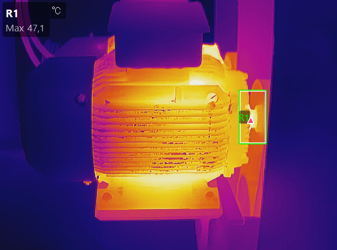 termografia de motor eléctrico