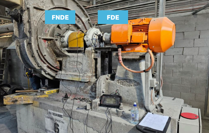 Ventilador de horno con puntos de medición