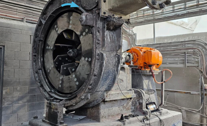 Espectro de vibración a 1451 RPM