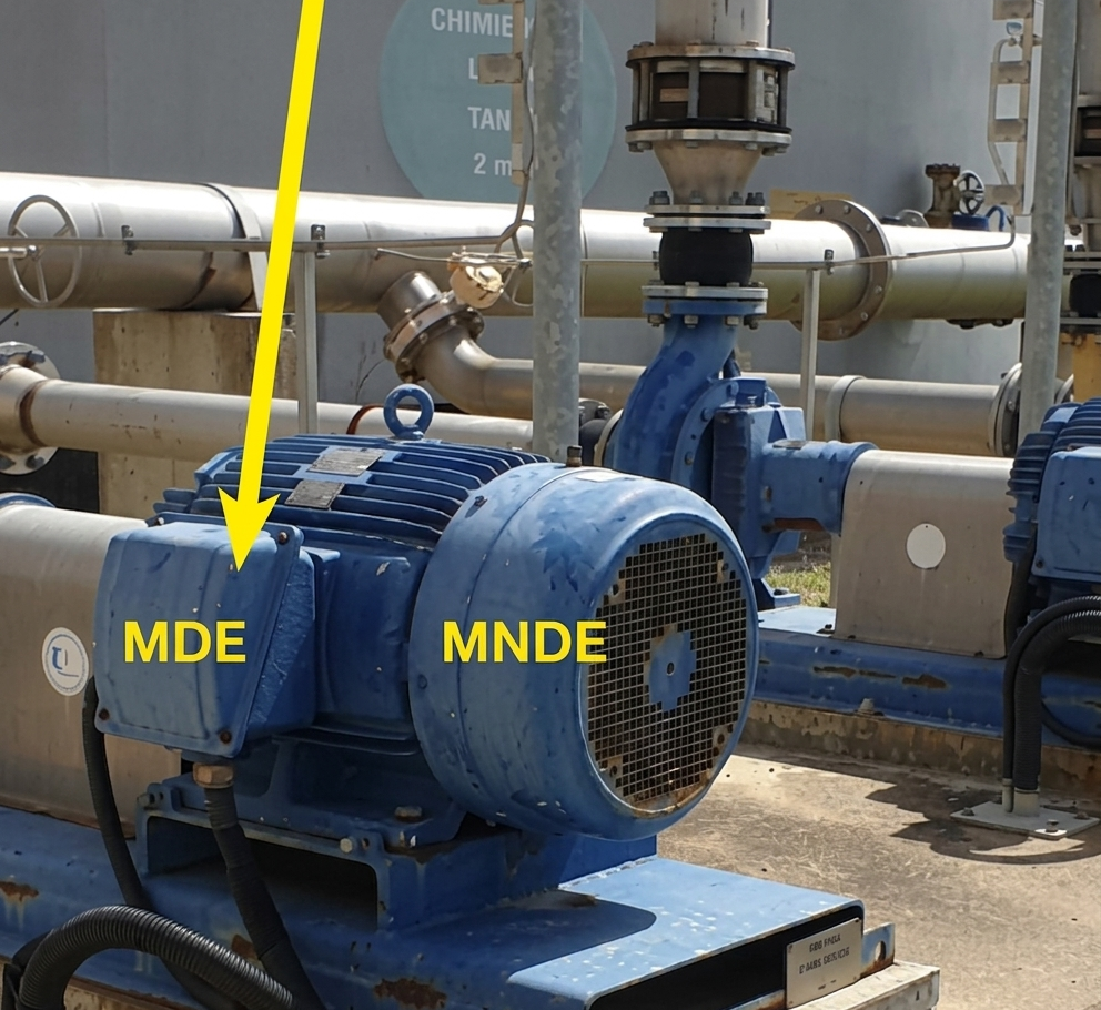 pista externa de rodamiento con marcas de spalling y desgaste